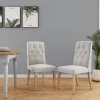 Dining Tables & Chairs Set Of 2 Button Back Dining Chairs