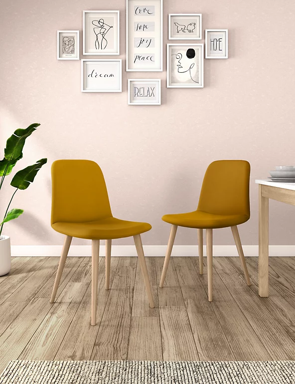 LOFT Dining Tables & Chairs Set Of 2 Velvet Dining Chairs 15 LOFT Dining Tables & Chairs Set Of 2 Velvet Dining Chairs - Image 15