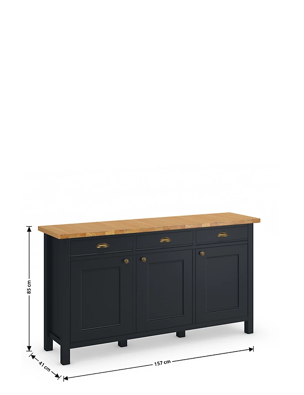 Sideboards & Dressers Padstow 3 Door Sideboard 13 Sideboards & Dressers Padstow 3 Door Sideboard - Image 13