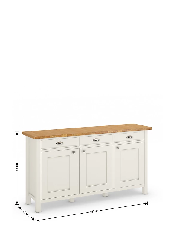 Sideboards & Dressers Padstow 3 Door Sideboard 6 Sideboards & Dressers Padstow 3 Door Sideboard - Image 6