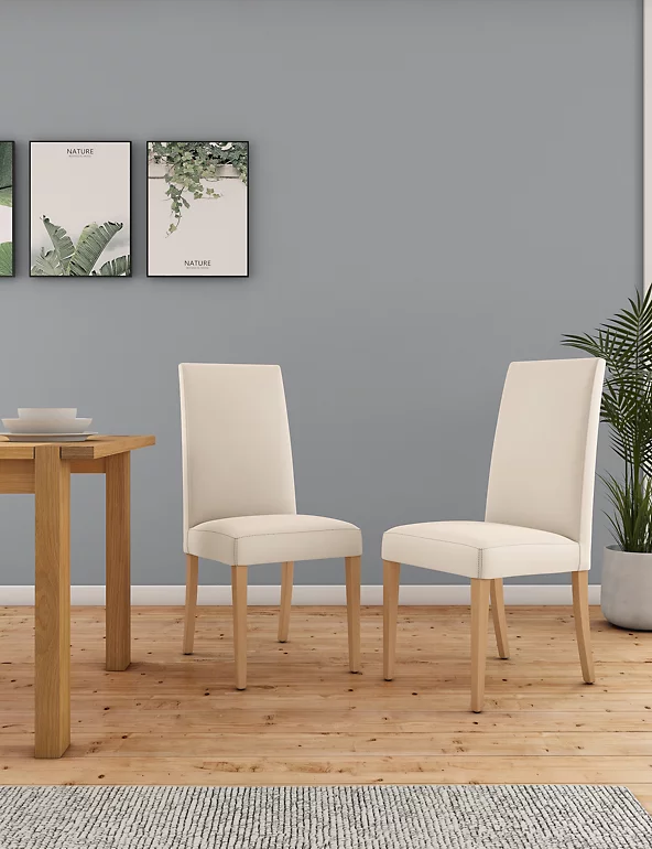 Dining Tables & Chairs Set Of 2 Alton Faux Leather Dining Chairs