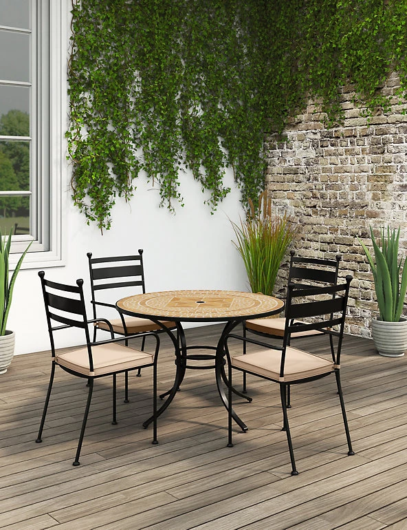 Garden Furniture Madeira 4 Seater Garden Table & Chairs 2 Garden Furniture Madeira 4 Seater Garden Table & Chairs - Image 2