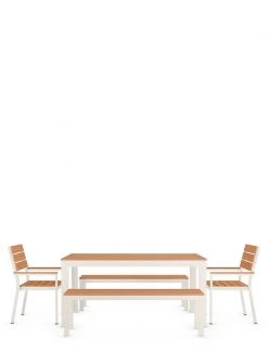 Garden Furniture Porto 6 Seater Dining Table With Benches -Dining Room Furniture Sales CL 05 T65 9720E Z4 X EC 90