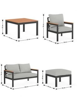 Porto 6 Seater Garden Furniture Set -Dining Room Furniture Sales CL 05 T65 9720J T0 X EC 6