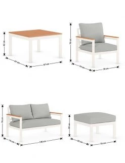 Porto 6 Seater Garden Furniture Set -Dining Room Furniture Sales CL 05 T65 9720J Z4 X EC 6