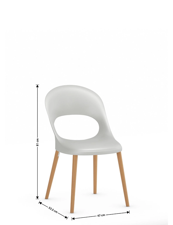 LOFT Dining Tables & Chairs Set Of 2 Curved Back Dining Chairs 6 LOFT Dining Tables & Chairs Set Of 2 Curved Back Dining Chairs - Image 6