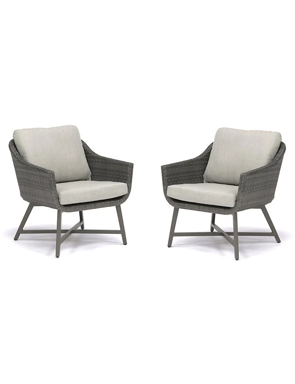 Kettler Garden Furniture Set Of 2 LaMode Lounge Armchairs 1 Kettler Garden Furniture Set Of 2 LaMode Lounge Armchairs