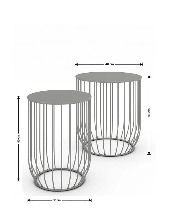 LOFT Garden Furniture Lois Nesting Tables 6 LOFT Garden Furniture Lois Nesting Tables - Image 6